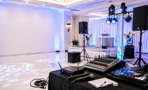 renting AV equipment for an event